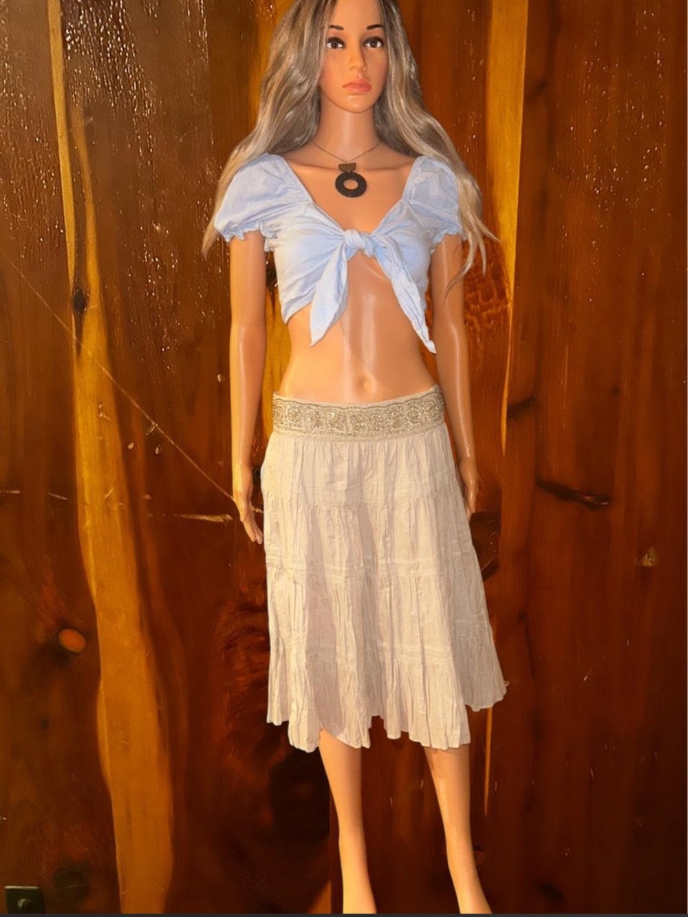 Derek Heart Beaded Maxi Skirt